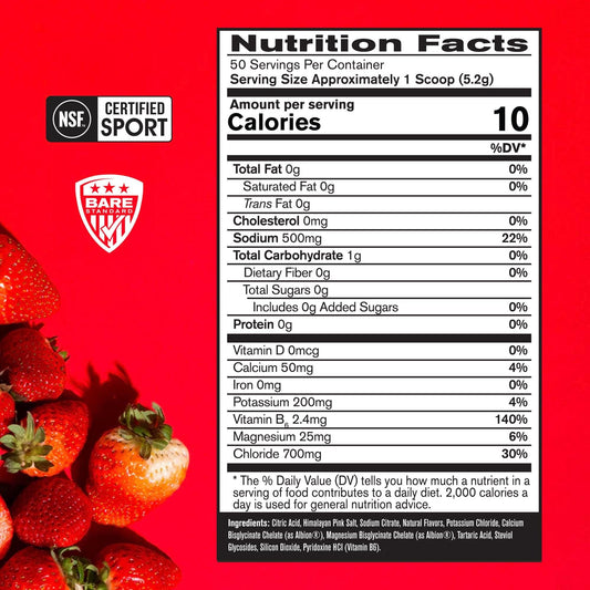 BARE PERFORMANCE NUTRITION polvo textura cercana mostrando gránulos finos y mezcla natural