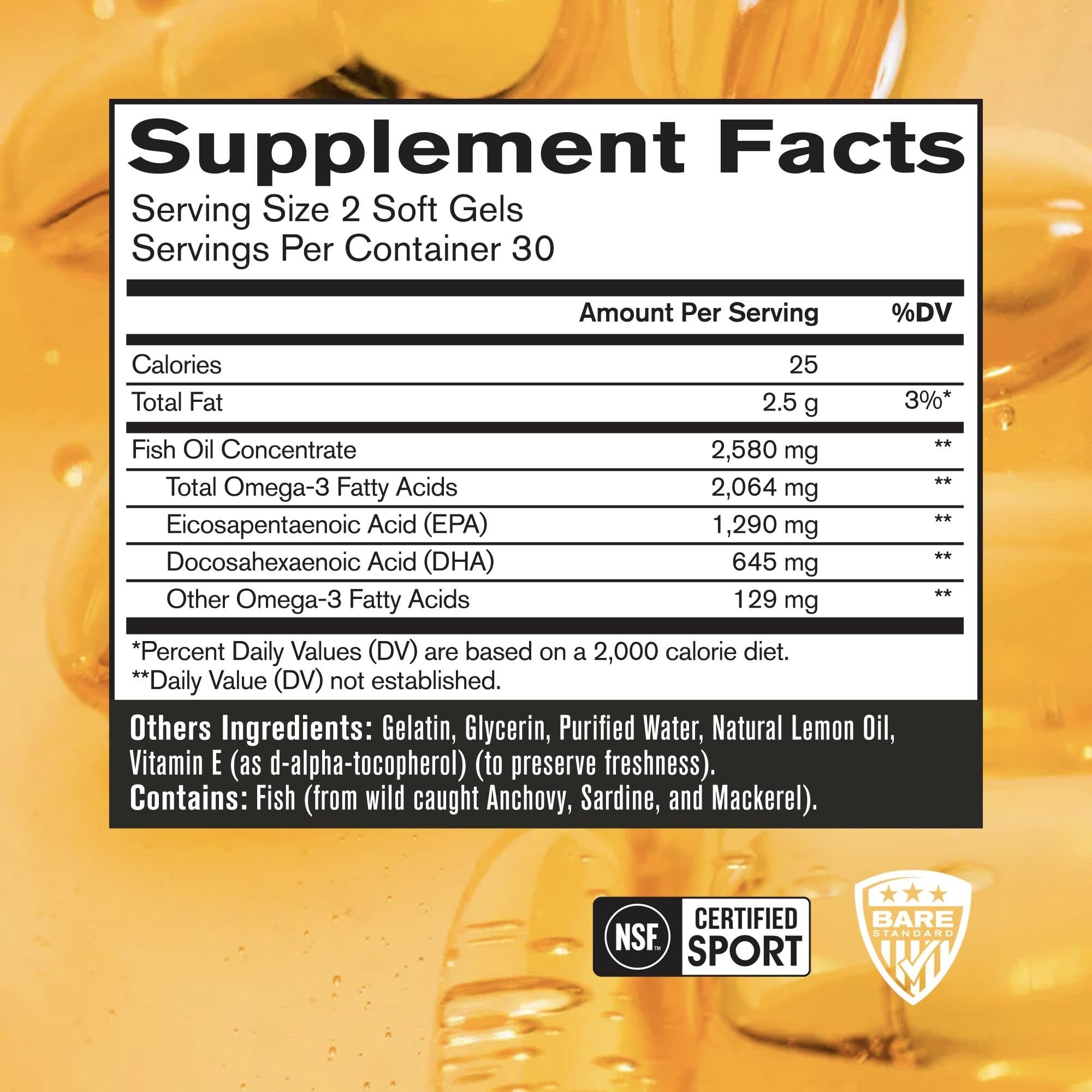 BARE PERFORMANCE NUTRITION cápsula de gel blando en primer plano, fácil de tragar y absorción