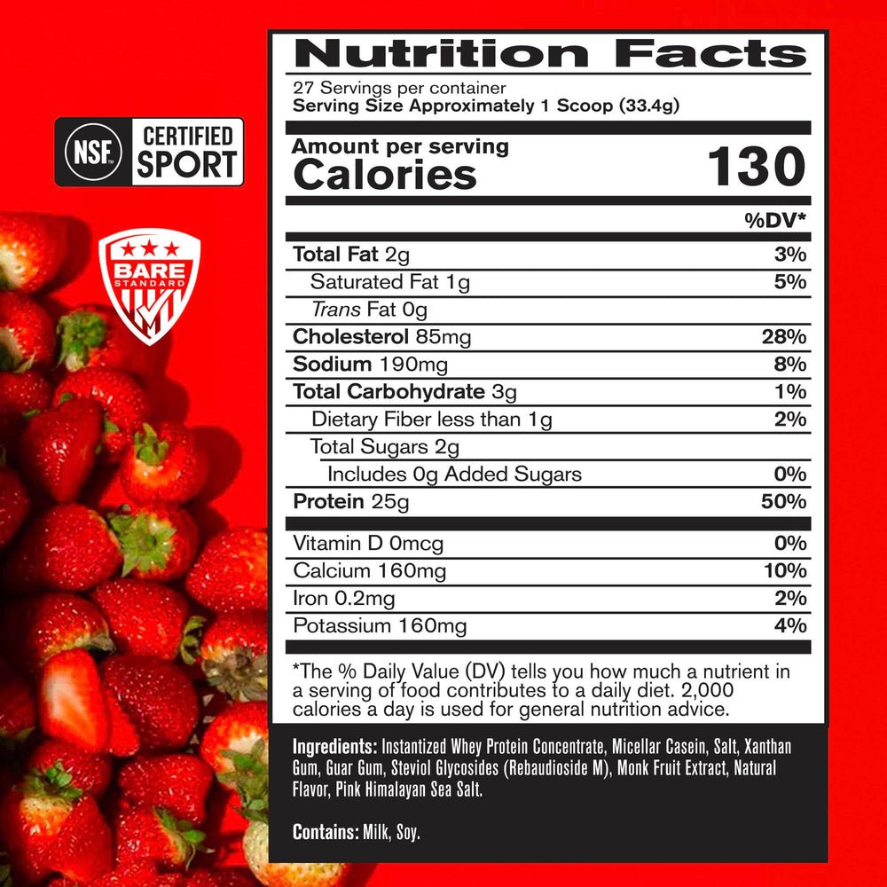 BARE PERFORMANCE NUTRITION polvo textura cercana que muestra finura y mezcla sin grumos