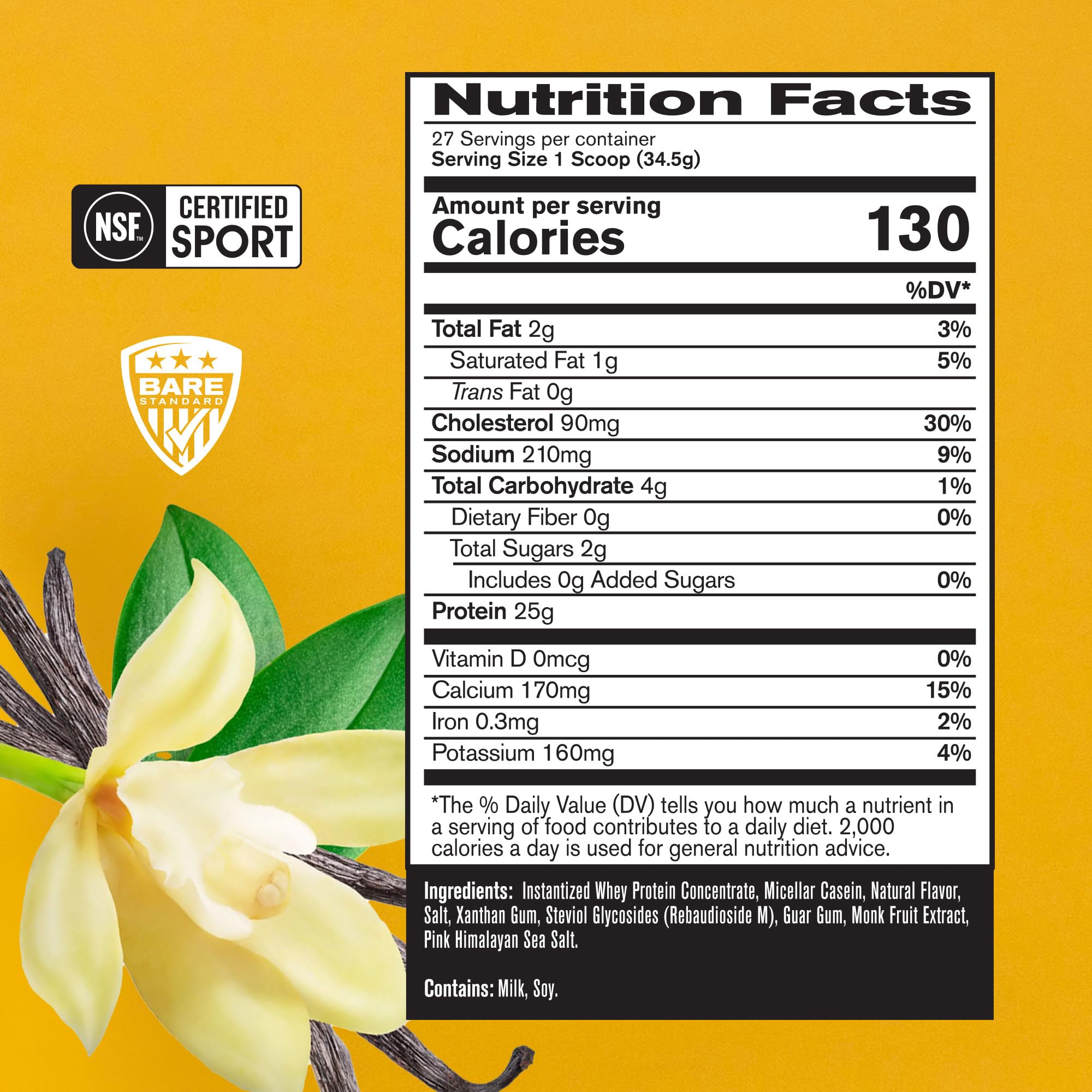 BARE PERFORMANCE NUTRITION polvo textura fina mezcla fácil