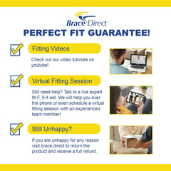 Brace Direct empaque con instrucciones y accesorios incluidos