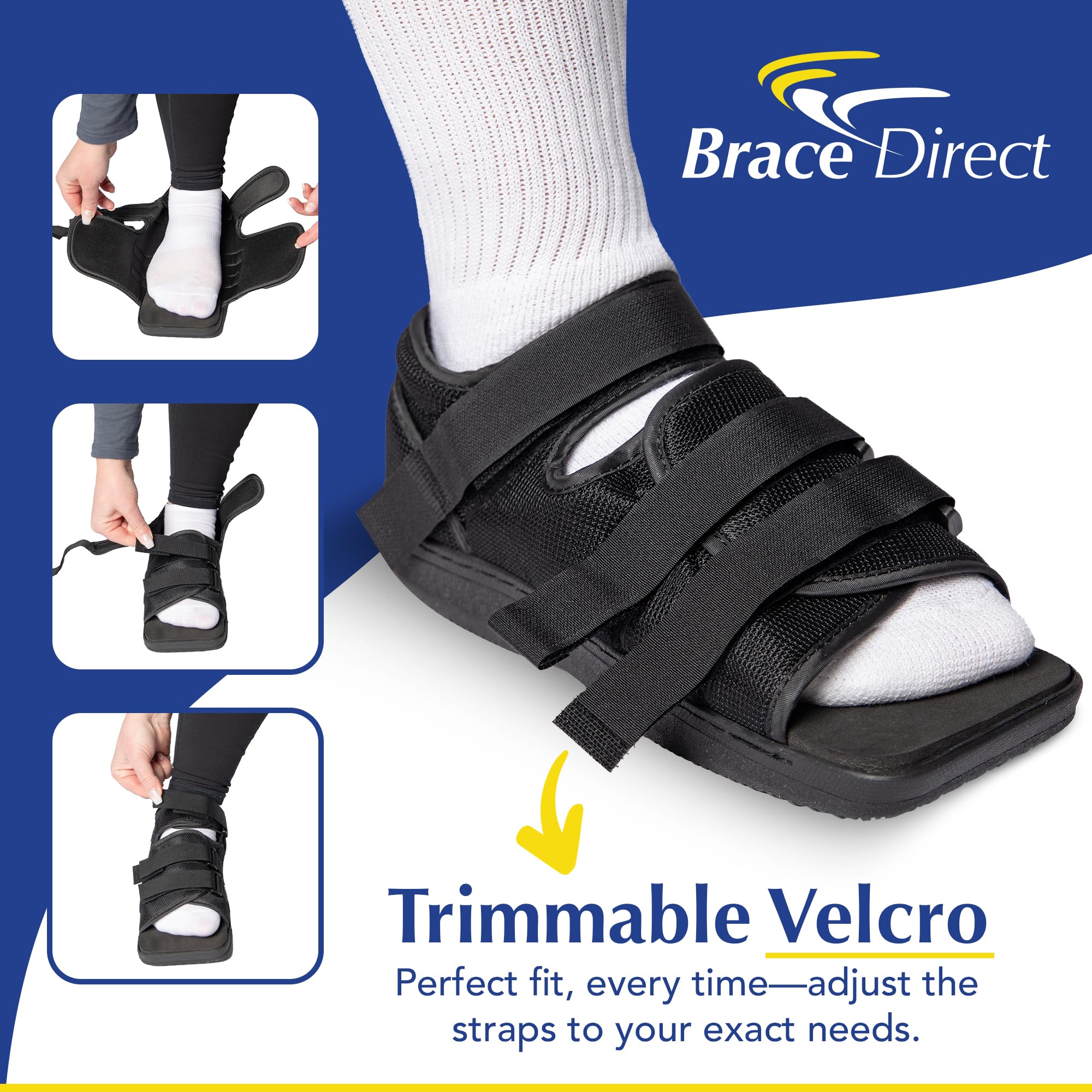 Brace Direct interior amplio que admite vendajes y proporciona comodidad
