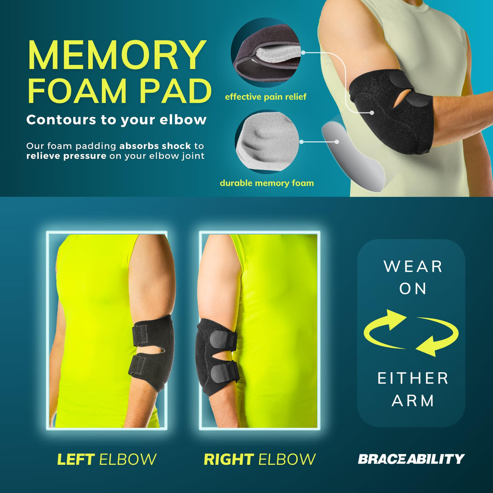 BraceAbility primer plano de las correas ajustables para compresión personalizada