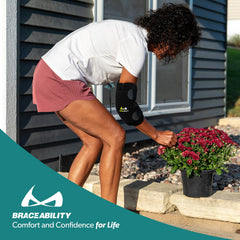 BraceAbility en ambiente deportivo mostrando protección durante ejercicio