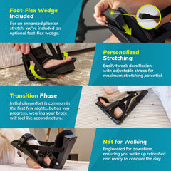 BraceAbility cuña dorsiwedge removible que permite modificar el ángulo