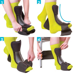 BraceAbility empaque e instrucciones facilitando medida y colocación correcta