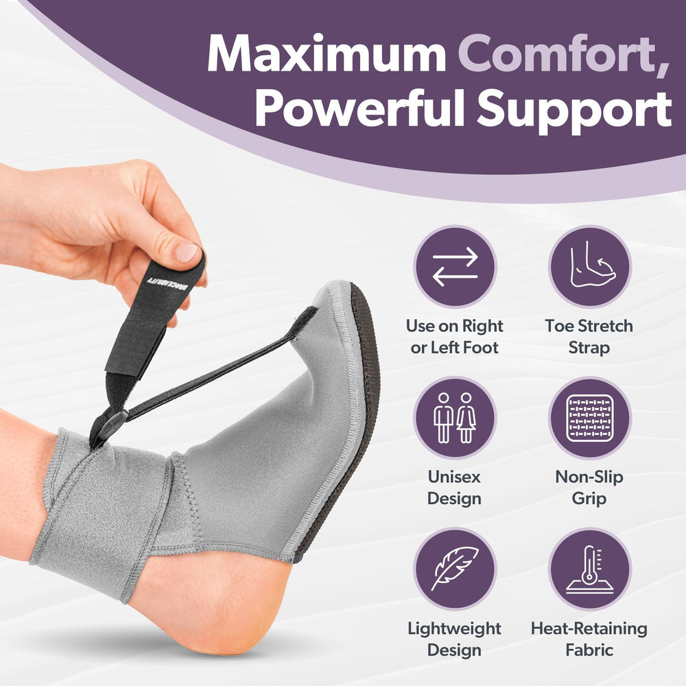 BraceAbility etiqueta con talla y cuidados que facilita mantenimiento seguro