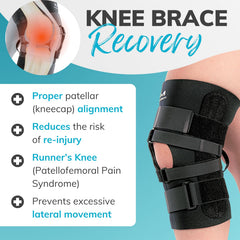 BraceAbility abertura peripatelar visible que reduce presión directa sobre la patela