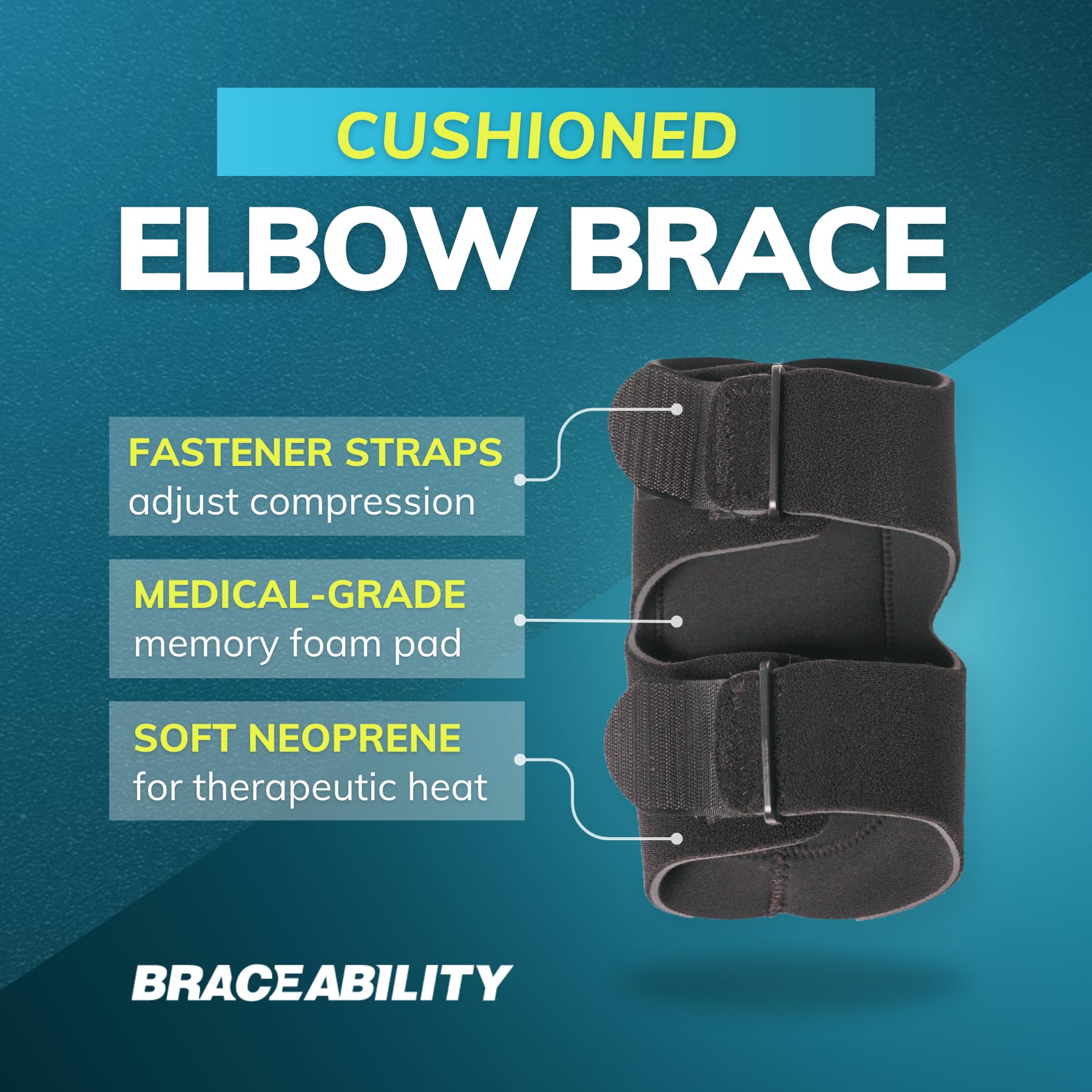 BraceAbility uso en escritorio mostrando confort y protección prolongada