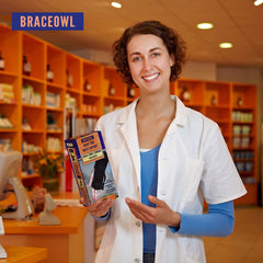 BRACEOWL entresuela metálica extraíble que estabiliza la muñeca