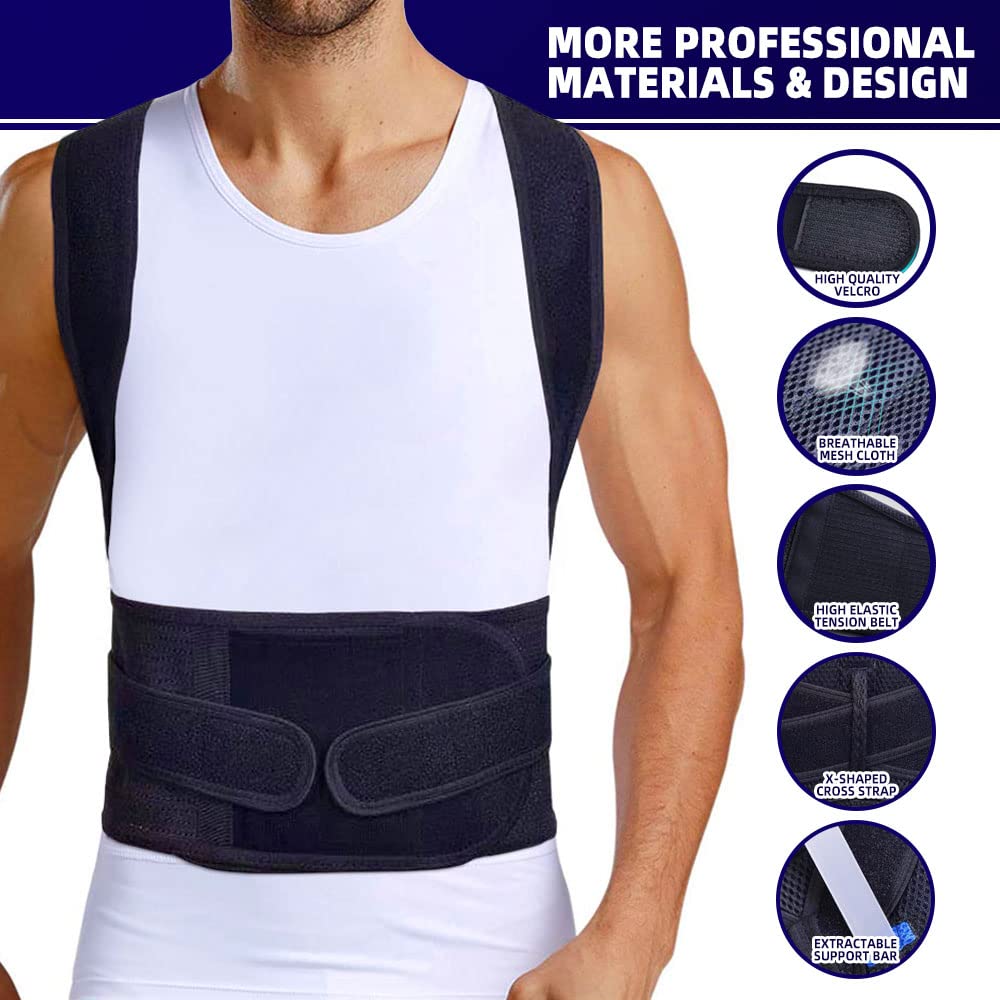BraceTop comparación de tallas mostrando escala y ajuste recomendado