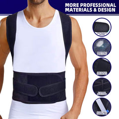 BraceTop comparación de tallas mostrando escala y ajuste recomendado