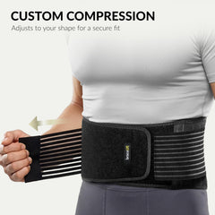 BraceUP detalle de las tiras dobles ajustables para compresión personalizada