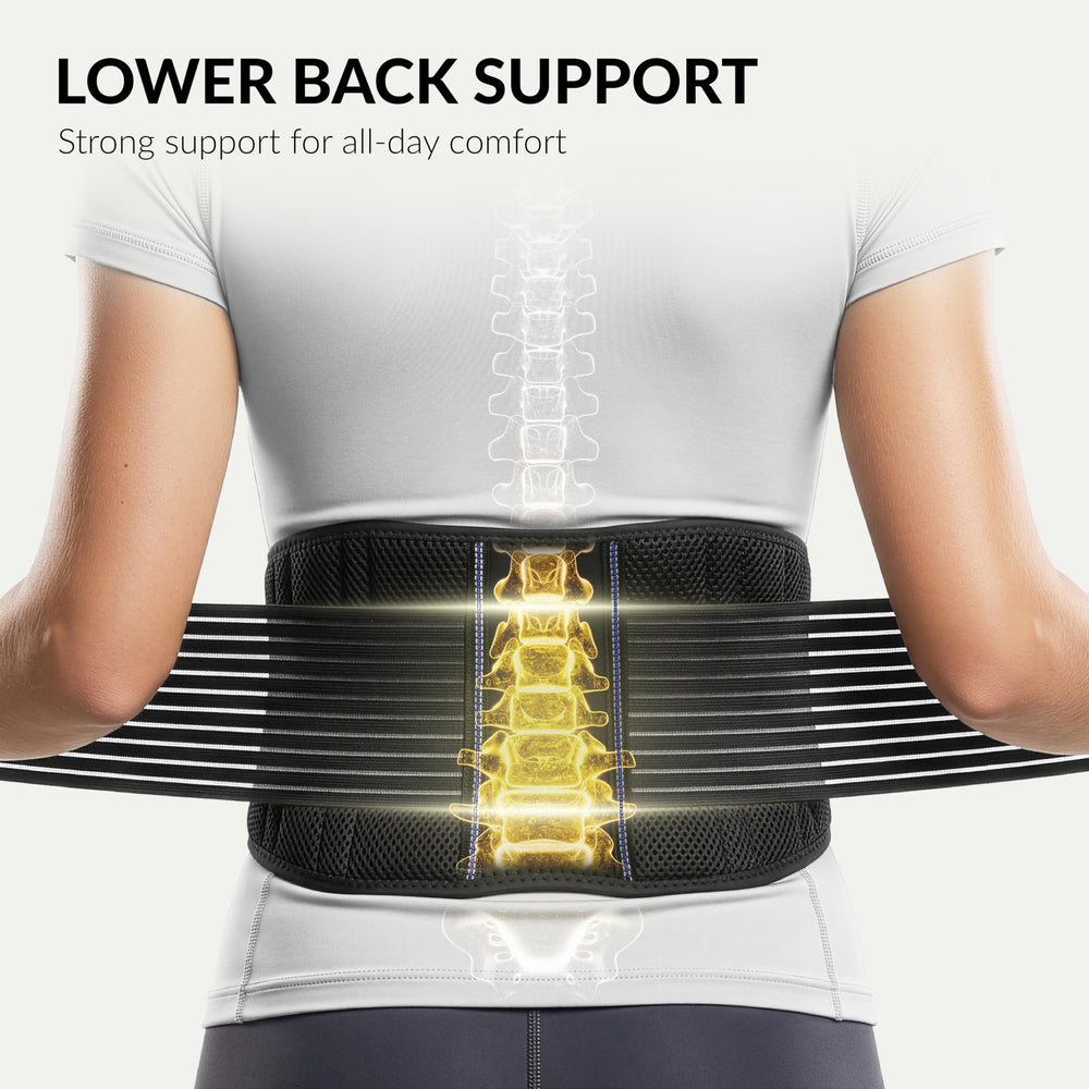 BraceUP uso bajo la ropa para soporte discreto durante actividades