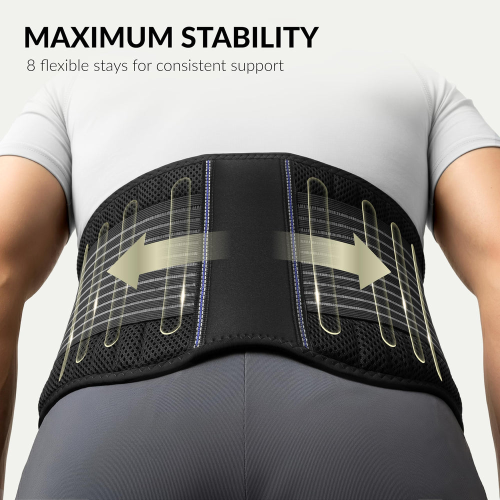 BraceUP textura de malla transpirable que reduce calor y humedad