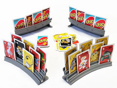 BRADYS HOUSE vista frontal del set de cuatro soportes, ideal para organizar cartas