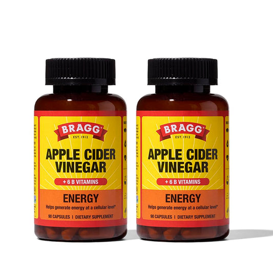 Bragg frasco frontal mostrando etiqueta y beneficios energéticos