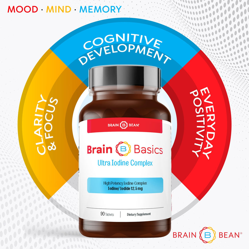 Brain Bean tableta disolviéndose en vaso para uso diario fácil