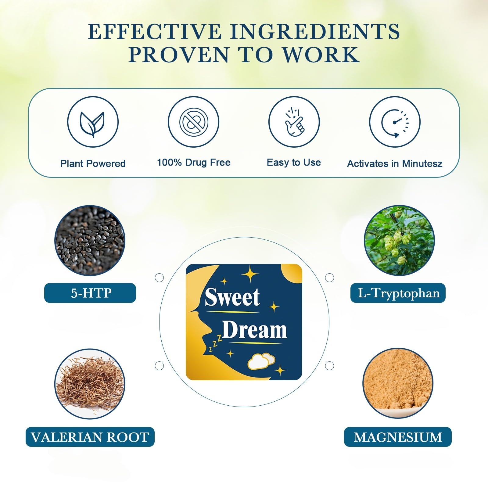 BRAMHO ingredientes naturales: cereza ácida y magnesio en enfoque claro
