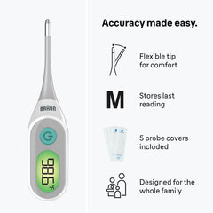 Braun accesorios incluidos: fundas desechables, pila y capuchón protector