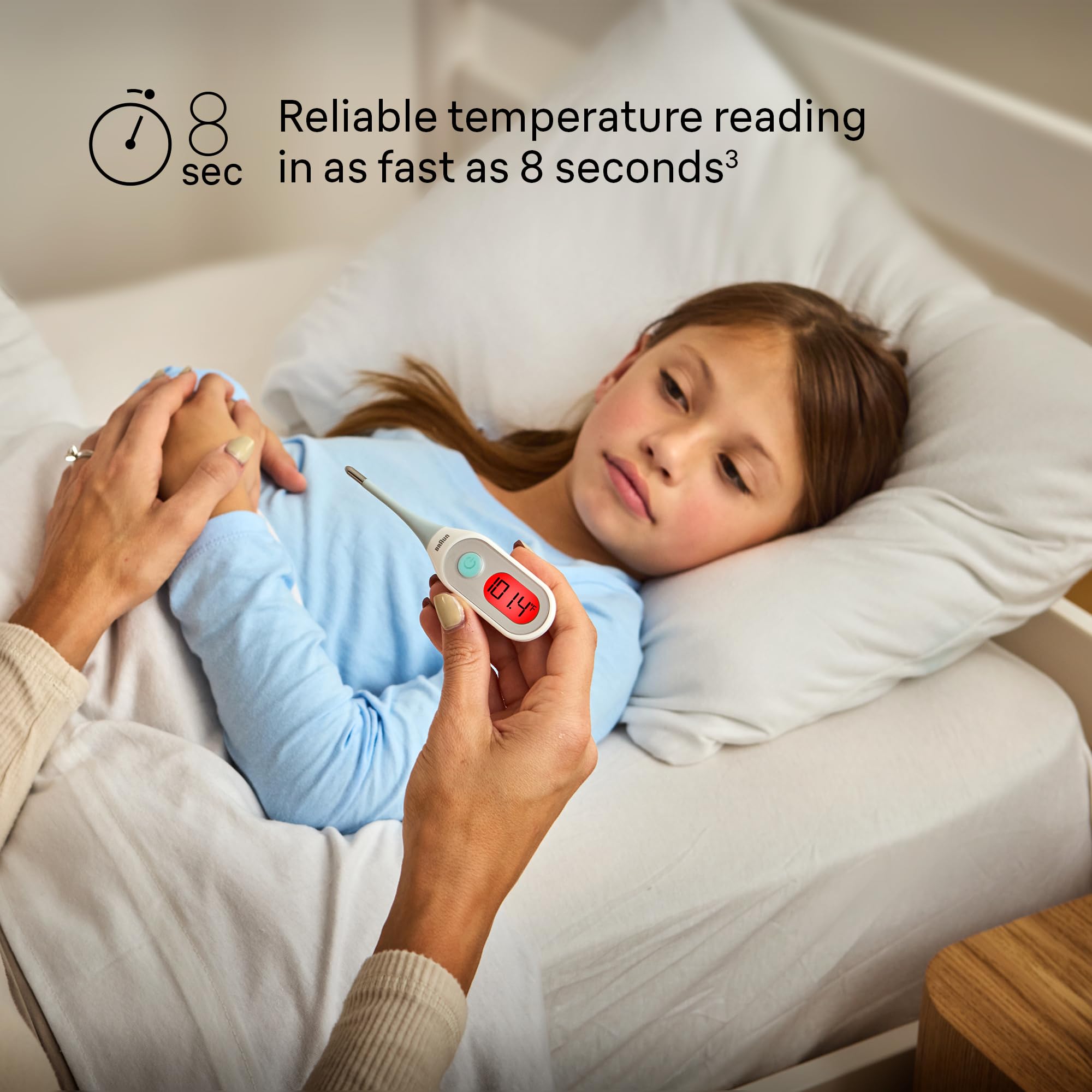 Braun pantalla retroiluminada con código de color para lectura rápida