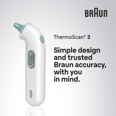 Braun ThermoScan 3 en un entorno familiar demostrando confianza