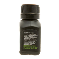 Breath Pearls etiqueta detallada con ingredientes para elección informada