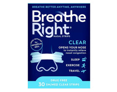 Breathe Right ambiente de dormitorio con tira colocada y beneficio descanso más cómodo