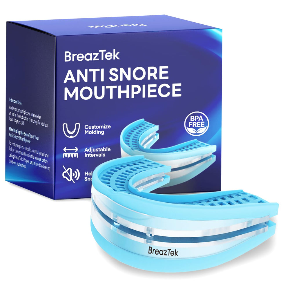 BreazTek caja frontal del producto mostrando el dispositivo y garantía 60 días