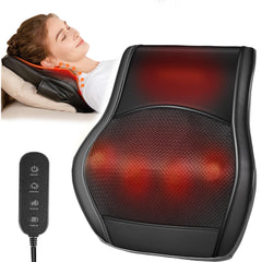 Brelley vista frontal del masajeador mostrando diseño ergonómico y beneficio relajante