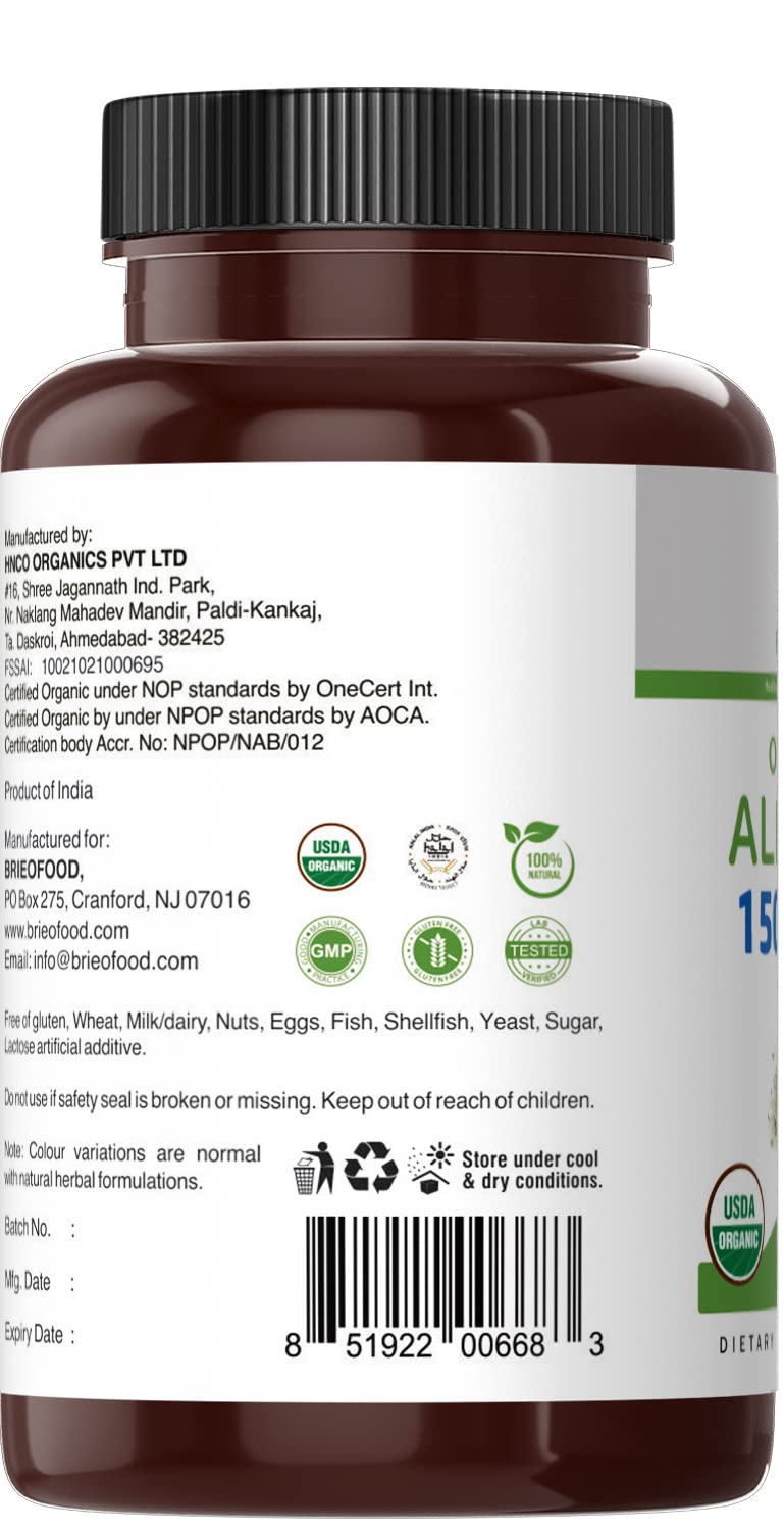 Brieofood lista de ingredientes sin gluten ni alérgenos, tranquilidad y pureza