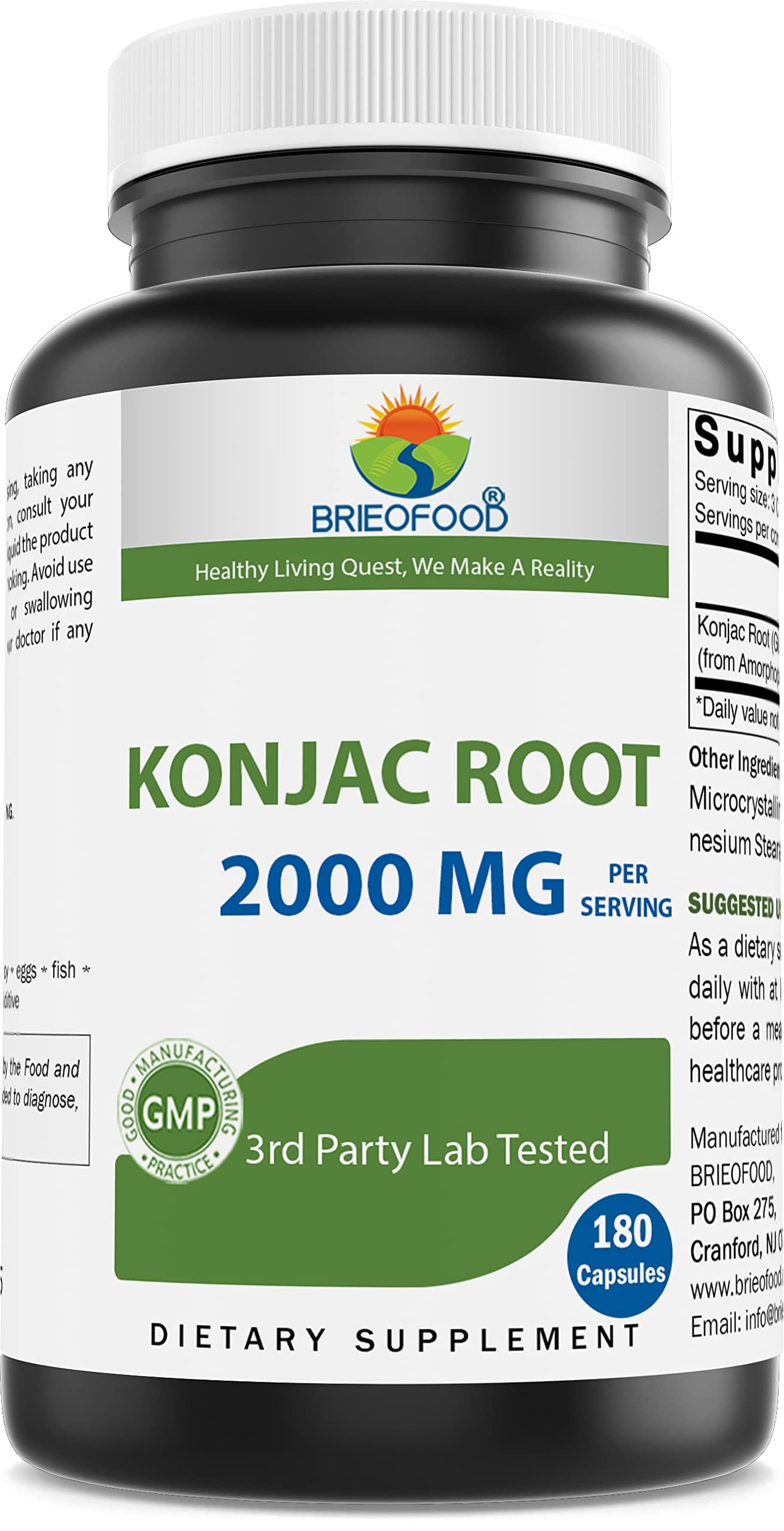 Brieofood envase frontal mostrando etiqueta y beneficios clave
