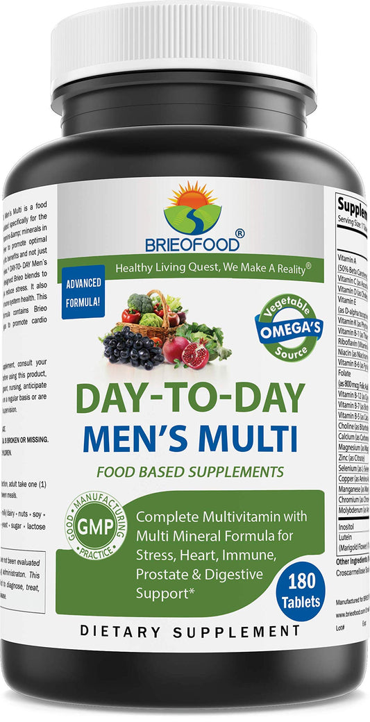 Brieofood Multivitamínico Diario: tabletas para uso diario y energía sostenida.