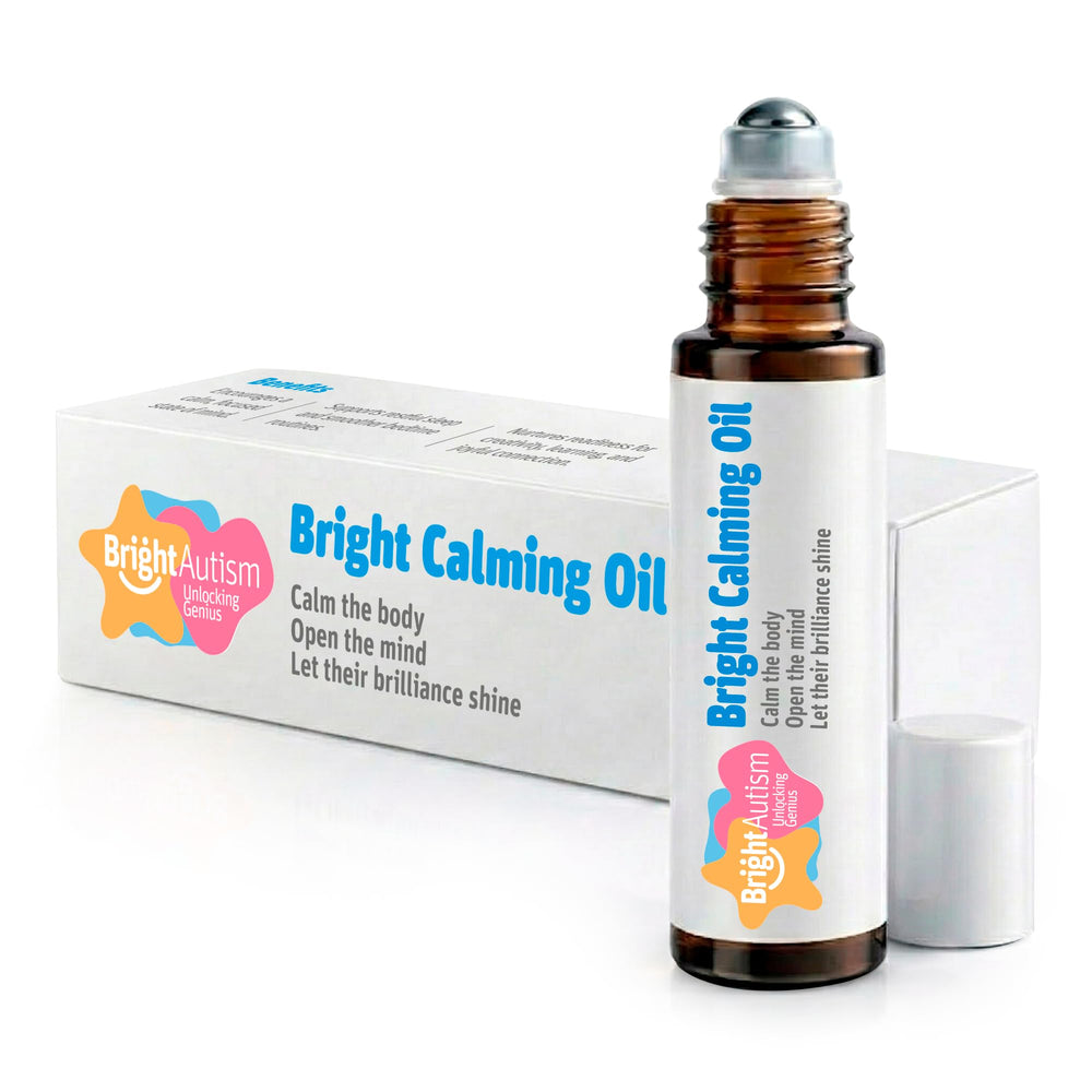 Bright Autism roll-on frontal mostrando tamaño práctico y diseño