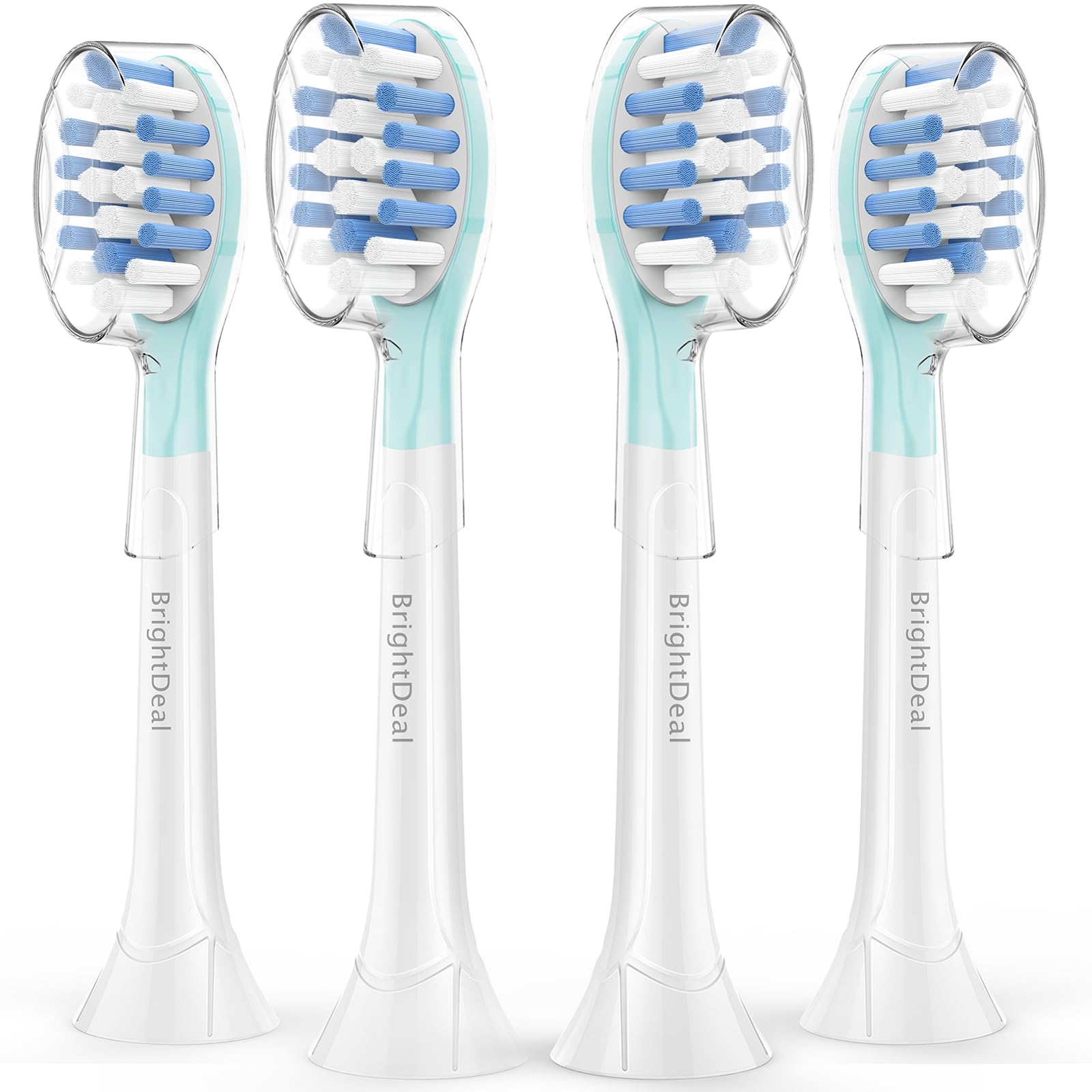 BrightDeal cabezales frontales pack de 4 mostrando compatibilidad y acabado