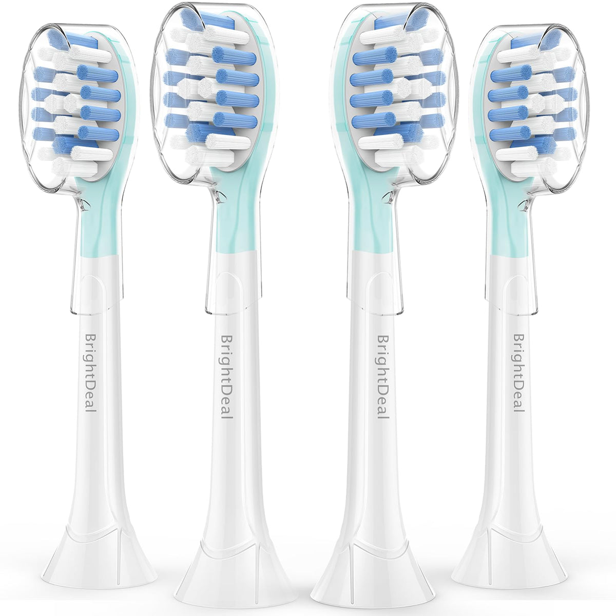 BrightDeal cabezales frontales pack de 4 mostrando compatibilidad y acabado