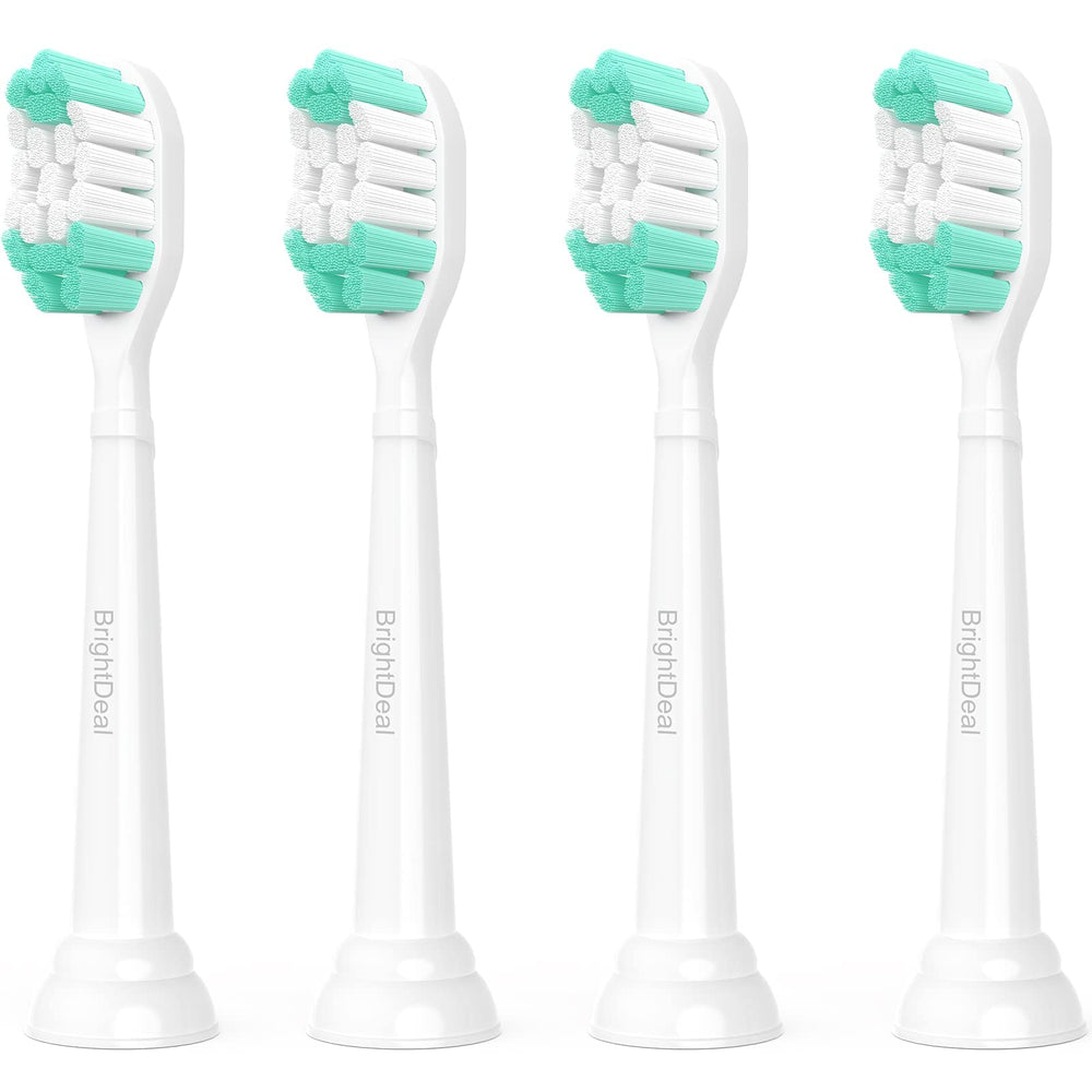 BrightDeal caja frontal pack 4 mostrando compatibilidad con Sonicare y ahorro