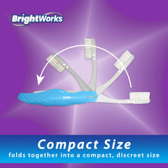 BrightWorks primer plano de cerdas suaves que limpian suavemente