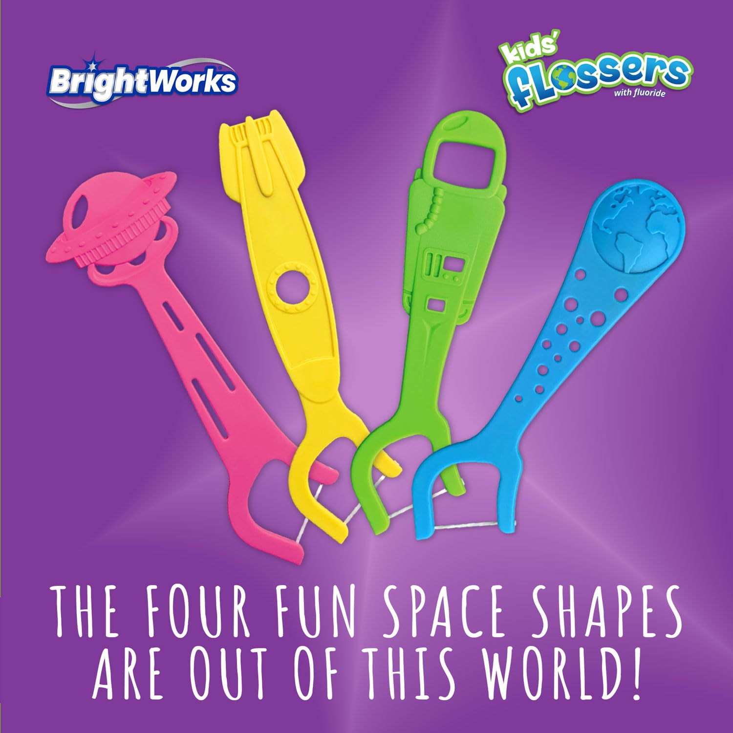 BrightWorks flosser en uso por un niño, mejorando hábitos bucales