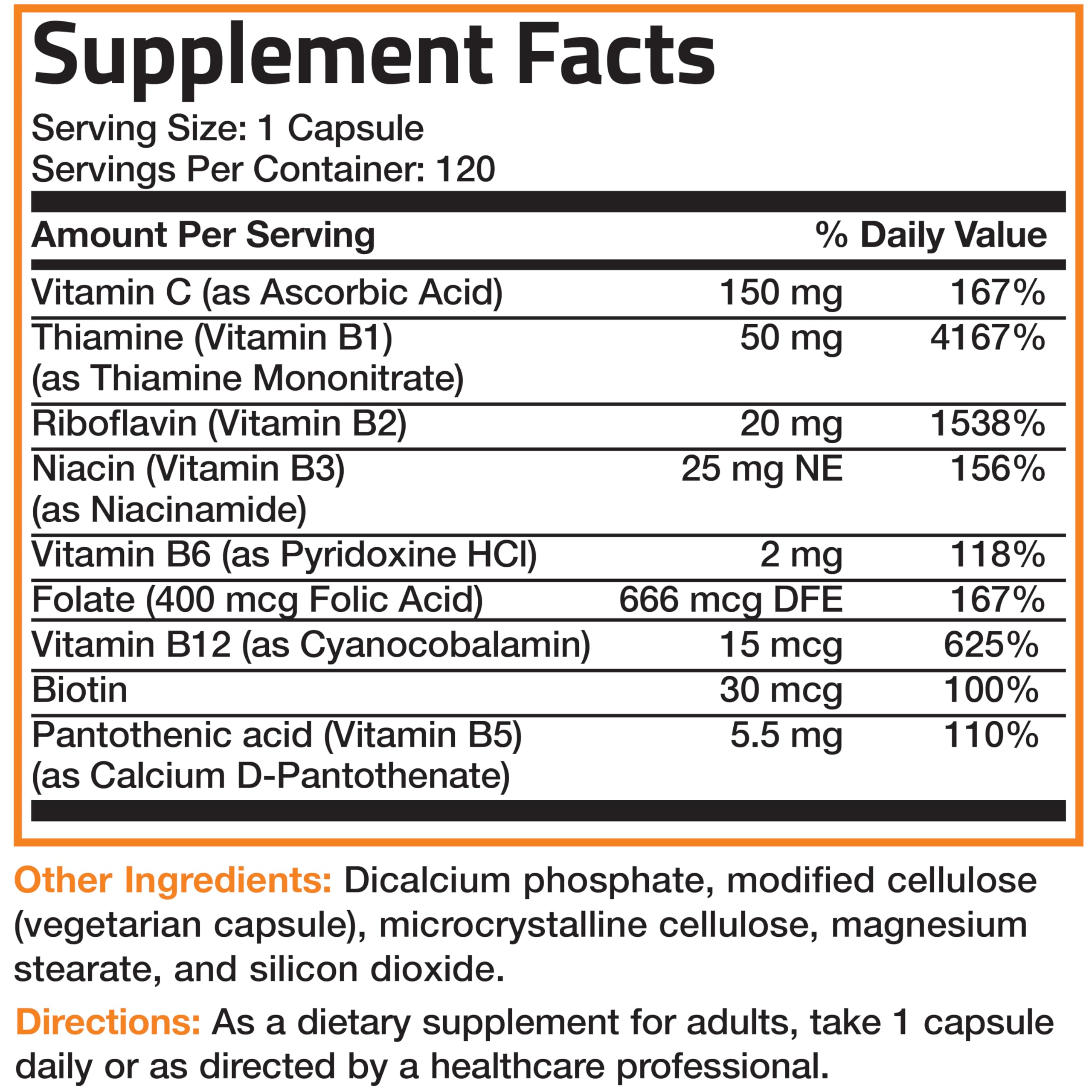 Bronson B Complex cápsulas en envase compacto para uso diario