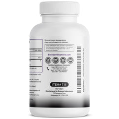 Bronson CLA softgels en la palma demostrando cantidad por porción