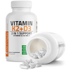 Bronson etiqueta con ingredientes y sellos de calidad visibles
