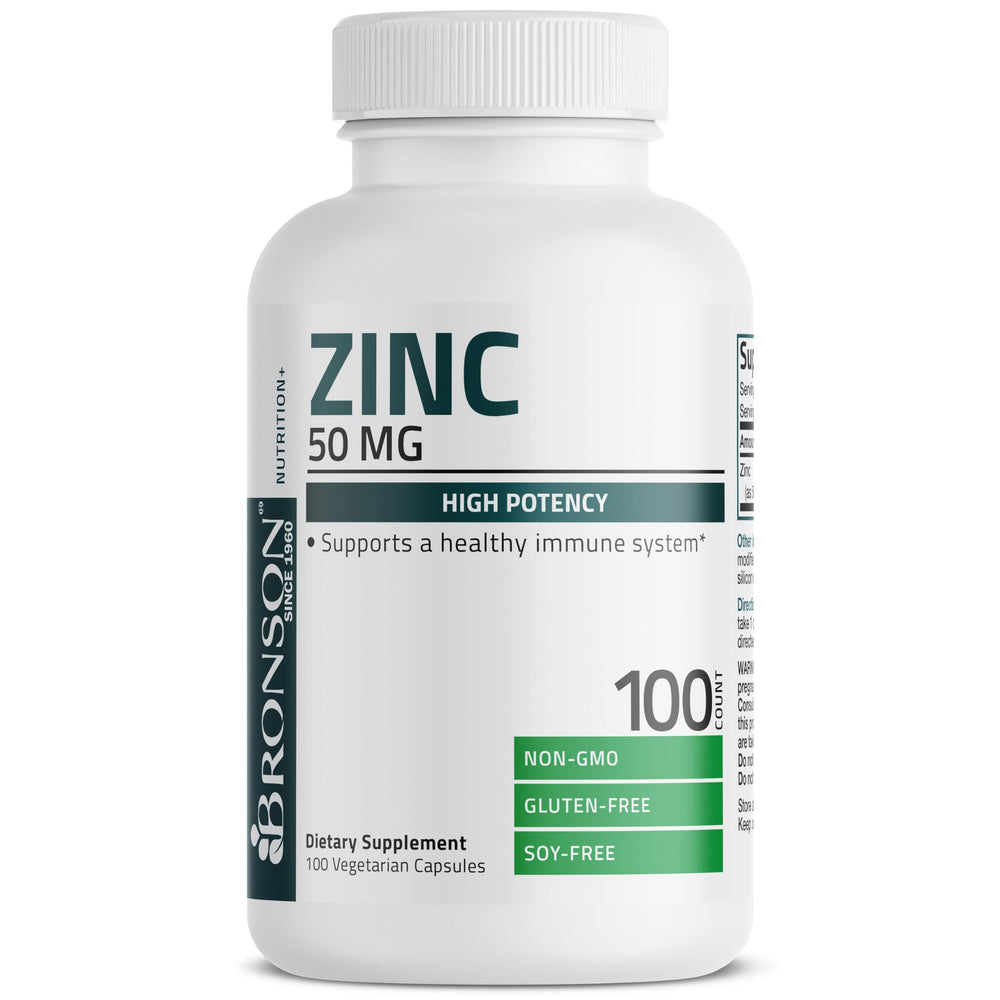 Bronson etiqueta de ingredientes con listado claro y beneficios informativos