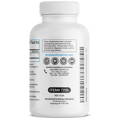 Bronson etiqueta nutricional enfocada para ver ingredientes y calidad