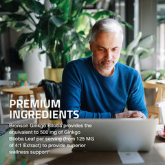 Bronson Ginkgo Biloba: laboratorio de calidad que respalda la seguridad del producto.