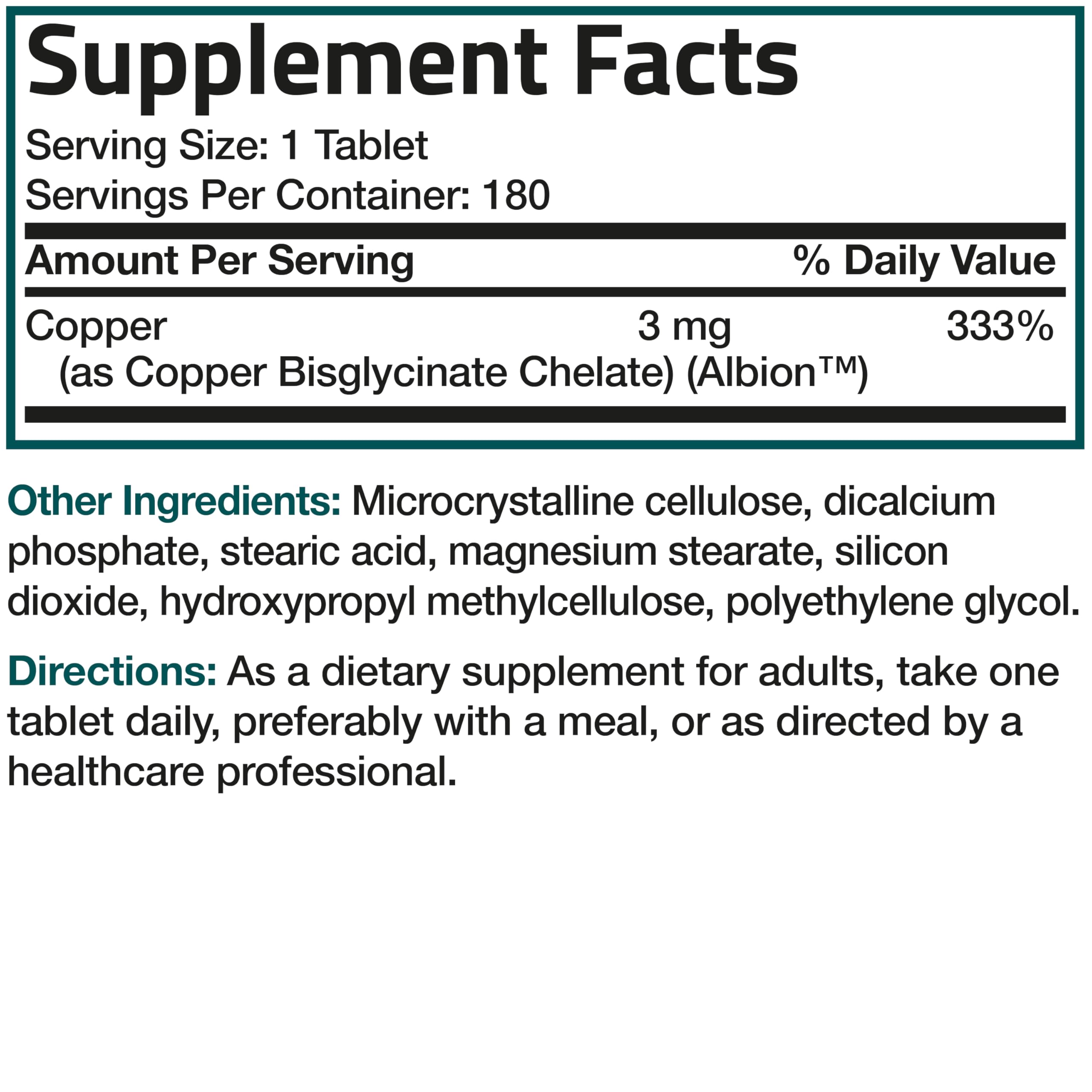 Bronson información nutricional en primer plano para lectura clara