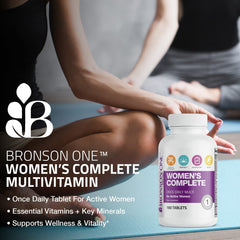 Bronson etiqueta de ingredientes destacando vitaminas clave y transparencia
