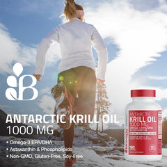 Envase Bronson abierto con softgels dispersos para apreciar cantidad y forma