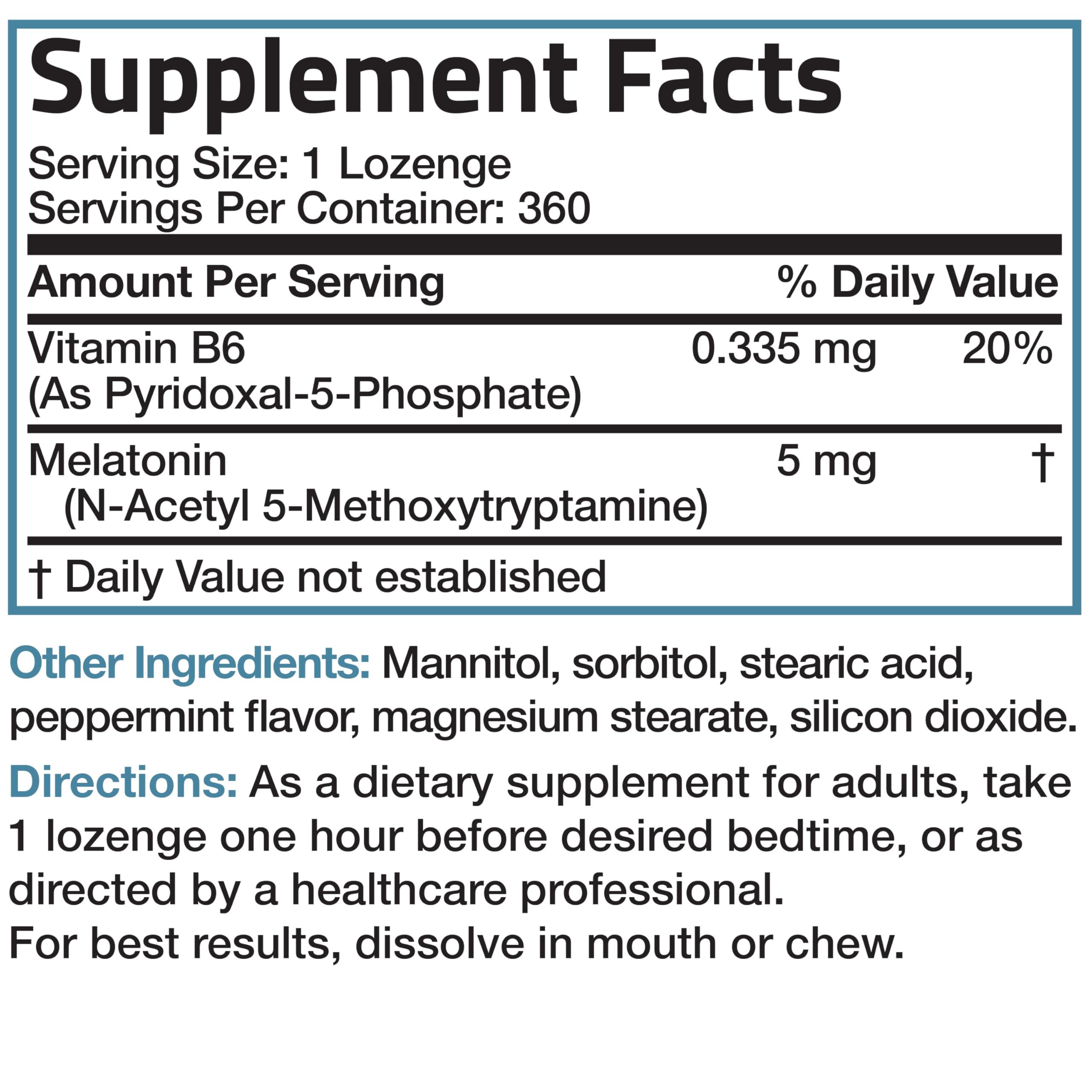 Bronson Melatonina 5mg uso nocturno recomendado para relajación previa al sueño