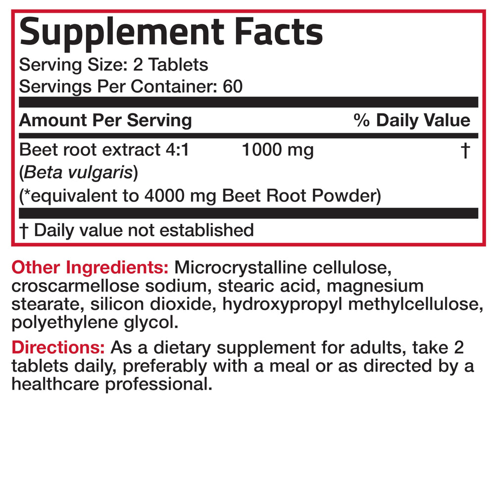 Bronson Beet Root Double Strength libre de alérgenos comunes como gluten y soja.